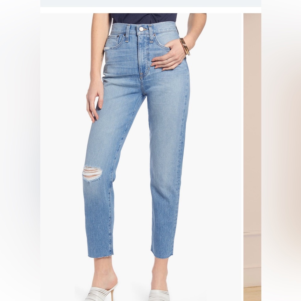 Something Navy Cropped Cigarette Jeans 26 - Picture 1 of 8